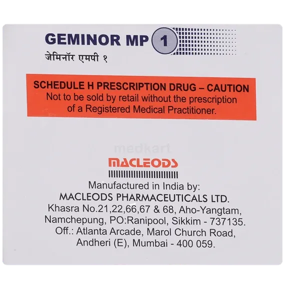 geminor mp 1mg tablet 15's